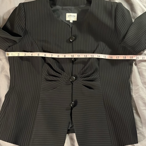 Armani Collezioni Made in Italy Pinstriped Skirt Suit 2 piece - Picture 6 of 16